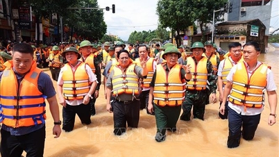 Prime Minister Pham Minh Chinh directly directed rescue and flood relief in Thai Nguyen.