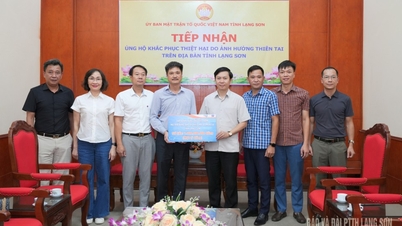 Erhalt von 1 Milliarde VND von der Vietnam National Petroleum Group zur Unterstützung der Flutopfer