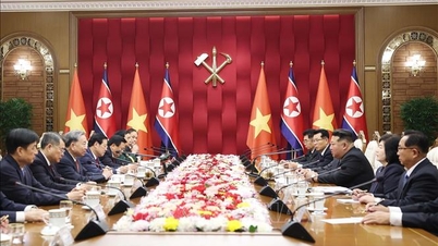 Generalsekretär To Lam führt Gespräche mit dem Generalsekretär und Vorsitzenden der Kommission für Staatsangelegenheiten der Demokratischen Volksrepublik Korea, Kim Jong Un