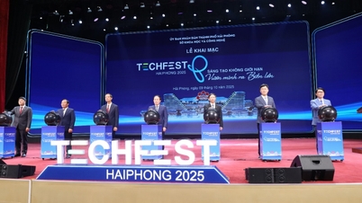 Ouverture du TECHFEST Hai Phong 2025 : Créativité illimitée - Hai Phong s'étend jusqu'à l'océan