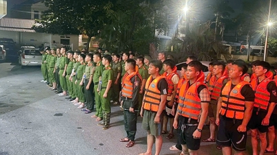 タイグエン警察:救助活動に参加するために夜通し懸命に働く