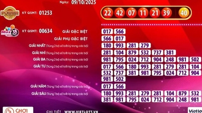 Vietlott 복권 티켓, 367억 VND 이상의 잭팟 1등 당첨