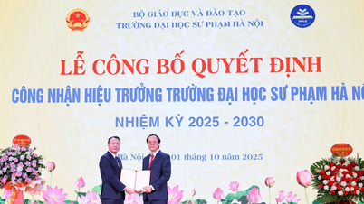 Announcing the decision to recognize the Rector of Hanoi National University of Education for the 2025-2030 term