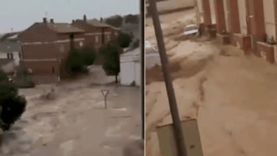 Touristeninsel „Paradies“ durch sintflutartige Regenfälle und Überschwemmungen lahmgelegt