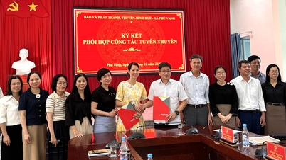 Le journal, la radio et la télévision de Hue collaborent avec la commune de Phu Vang pour la coordination de la propagande