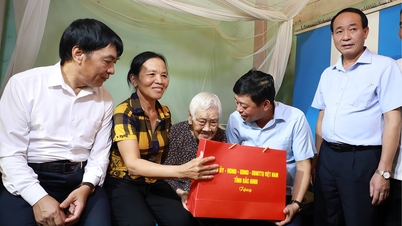 Místopředseda provinčního lidového výboru Bac Ninh Ngo Tan Phuong navštívil seniory a předal jim dárky.