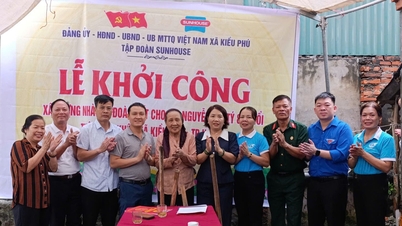 Kieu Phu: Groundbreaking of the Great Unity House from the joint efforts of businesses and the community