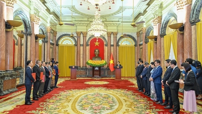 [Ảnh] Chủ tịch nước Lương Cường trao quyết định phong hàm và bổ nhiệm các Đại sứ Việt Nam