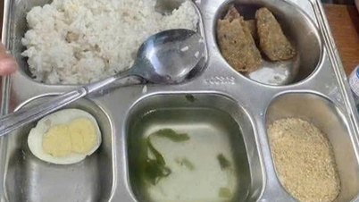 Vụ suất ăn 25.000 đồng chỉ có trứng, 3 lát chả: Yêu cầu rút kinh nghiệm