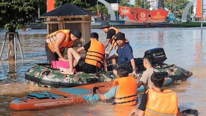 Tuổi trẻ Thủ đô tiếp sức Thái Nguyên và Lạng Sơn khắc phục hậu quả bão lũ