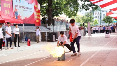 학교 "화재 경보 114" 경연대회