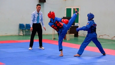 สีฟ้าสดใสของ Vovinam ในงานเทศกาลกีฬา Thanh Hoa 2025