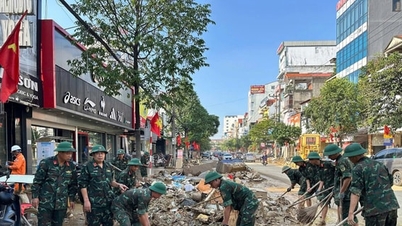 Nghĩa tình quân - dân giữa mùa lũ ở Thái Nguyên