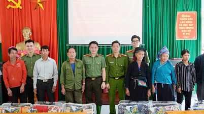 Übergabe von 400 Geschenken zur Unterstützung der Bevölkerung der Gemeinde Thanh Tin bei der Bewältigung der Folgen von Naturkatastrophen