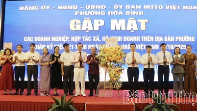 Phường Hòa Bình gặp mặt doanh nghiệp, hợp tác xã, hộ kinh doanh tiêu biểu
