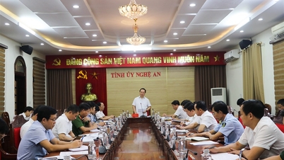 Thường trực Tỉnh ủy giao ban khối Nội chính tháng 9/2025