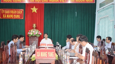 Speed ​​up the implementation of the Investment Project to expand the Industrial Cluster - Small Industry in Mang Yang Commune