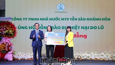 A Khanh Hoa üzletemberei és vállalkozásai közel 3 milliárd VND-t adományoztak a viharok és árvizek sújtotta emberek támogatására.