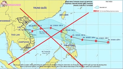 台風12号のクアンチ・フエ省への進路予想は非公式