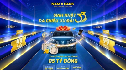 Nam A بینک کی 33 ویں سالگرہ: ہر روز کیش بیک، Honda CR-V Hybrid جیتنے کا موقع