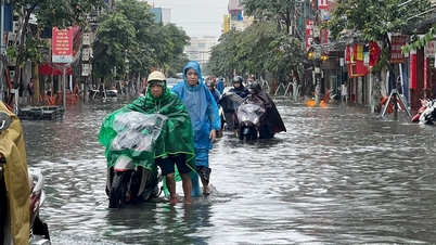 Hai Phong continúa experimentando fuertes lluvias, con precipitaciones que superan los 80 mm en muchas zonas.