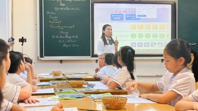 Sekolah Dasar Binh Minh (Kelurahan Le Thanh Nghi) menyelenggarakan seminar dengan tema "Meningkatkan inisiatif dan kreativitas siswa melalui penerapan teknologi AI dalam pengajaran matematika untuk kelas 3".
