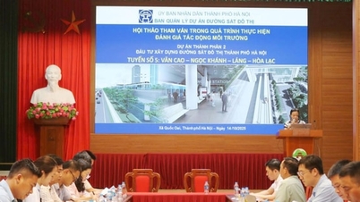 Quoc Oai Commune solicits opinions on environmental impacts when constructing urban railway No. 5