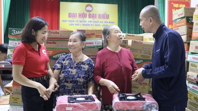 طوفان نمبر 11 سے متاثرہ لوگوں کو تقریباً 2.5 بلین VND مالیت کے امدادی تحائف پیش کرنا