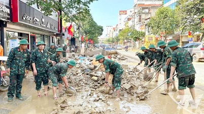 Thai Nguyen held a farewell ceremony for the Army forces that completed their mission to support the recovery from storm No. 11.