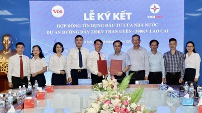 EVNNPT ខ្ចីប្រាក់ 715 ពាន់លានដុងពី VDB ដើម្បីសាងសង់ខ្សែបញ្ជូន 220 kV Than Uyen - 500 kV Lao Cai