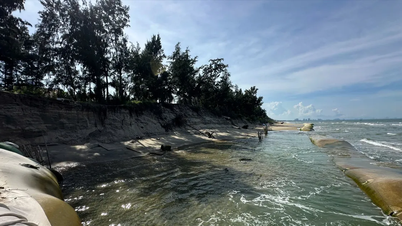 Praia de Hoi An devastada por deslizamentos de terra