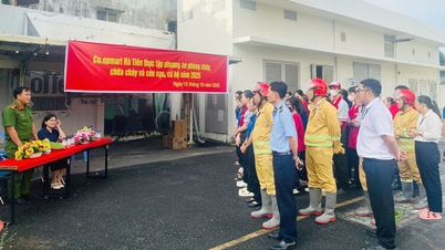 Co.opmart Ha Tien treina em prevenção e combate a incêndios