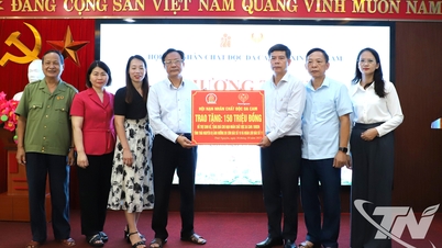 Lãnh đạo Hội Nạn nhân chất độc da cam/dioxin Việt Nam trao quà hỗ trợ tại Thái Nguyên