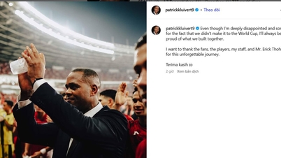 O técnico Kluivert escreveu uma carta de partir o coração após ser demitido pela Indonésia: 'Estou extremamente decepcionado...'