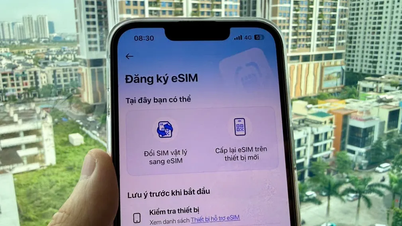 អតិថិជនអាចបើកដំណើរការ VinaPhone eSIM នៅផ្ទះ