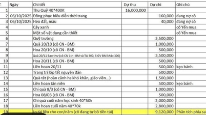 Ho Chi Minh City: Head of class parent representative committee "came up with" revenue and expenditure plan to mobilize parents