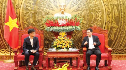 Bí thư Tỉnh ủy Nguyễn Hồng Thái làm việc với Tổng Giám đốc Samsung Việt Nam