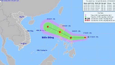 Xuất hiện áp thấp nhiệt đới sắp mạnh lên thành bão tiến vào Biển Đông