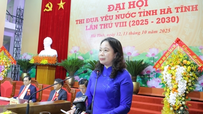 La vice-présidente Vo Thi Anh Xuan assiste au Congrès d'émulation patriotique de la province de Ha Tinh