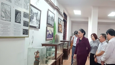 ថ្នាក់ដឹកនាំគណៈកម្មាធិការប្រជាជនទីក្រុងពិនិត្យការពិតនៅសារមន្ទីរ Hoi An