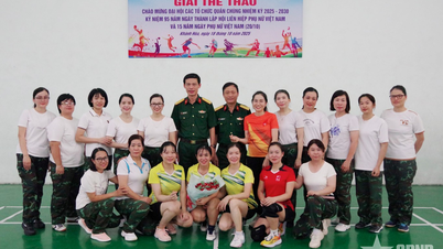 Information Officer School organizes sports exchange to celebrate Vietnamese Women's Day