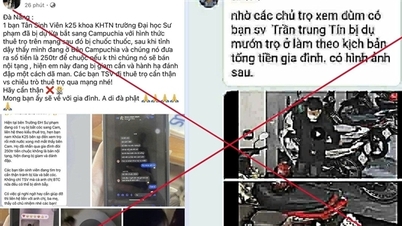 Thông tin sinh viên Đại học Sư phạm Đà Nẵng bị đánh thuốc mê bắt cóc là bịa đặt