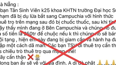 ความจริงเกี่ยวกับข้อมูลนักศึกษาใหม่ในดานังถูกวางยาแล้วพาตัวไปกัมพูชา