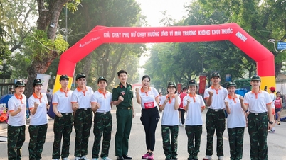 A rainha da beleza Vu Huong Giang corre para espalhar a mensagem por um ambiente livre de fumo