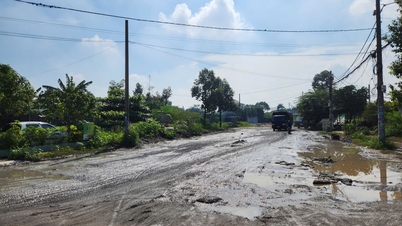 Temporarily fix road full of 'bomb craters' after reflection from Tin Tuc and Dan Toc Newspaper