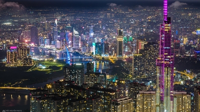 Watching Ho Chi Minh City shine under the night lights
