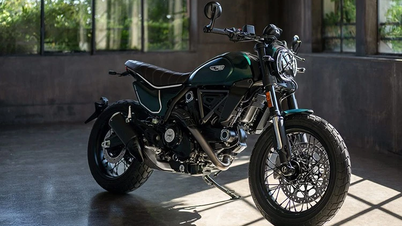 Sehen Sie die einzigartige Farbe der Ducati Scrambler Nightshift 2026, etwa 340 Millionen VND
