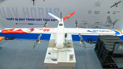 Primer plano del UAV multifunción "hecho en Vietnam"