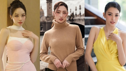 Nona Thanh Thuy, Tieu Vy, Luong Thuy Linh menyapa rekan senegaranya yang terkena dampak badai Bualoi