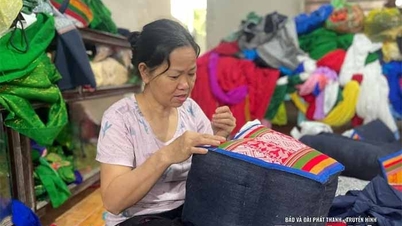 អាវទ្រនាប់ពណ៌នៅលើដី Pu Luong